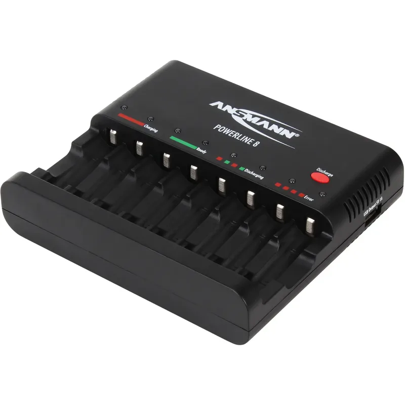 ANSMANN Powerline 8 batteriladdare/strömadapter