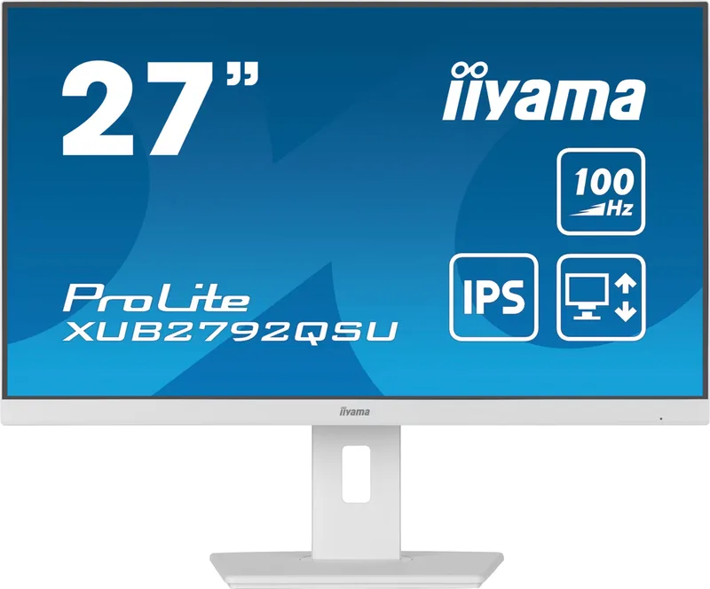 iiyama ProLite XUB2792QSU-W6 27" skärm, QHD, IPS, vit