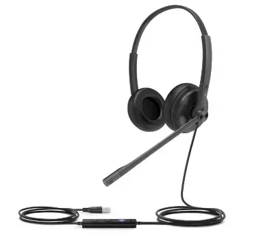 Yealink UH34 SE stereoheadset med USB-A, svart