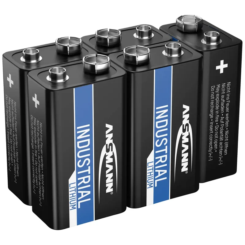 Ansmann 9V-Block Industrial Lithium 5er Pack Kartong