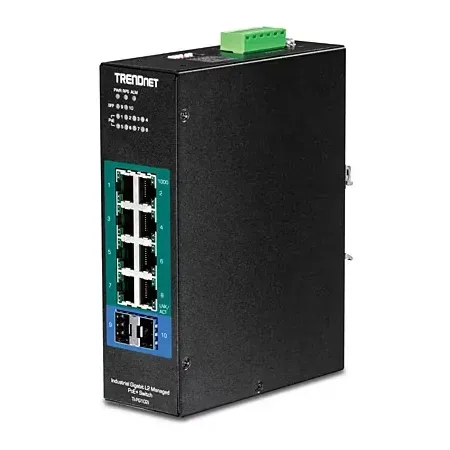 TRENDnet TI-PG102I switch, 10 portar, hanterad