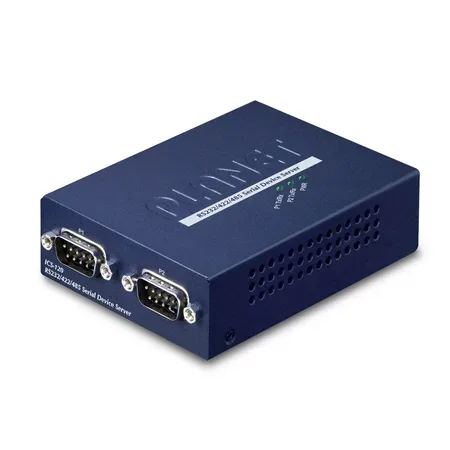 PLANET seriell server, 2 portar RS232/422/485