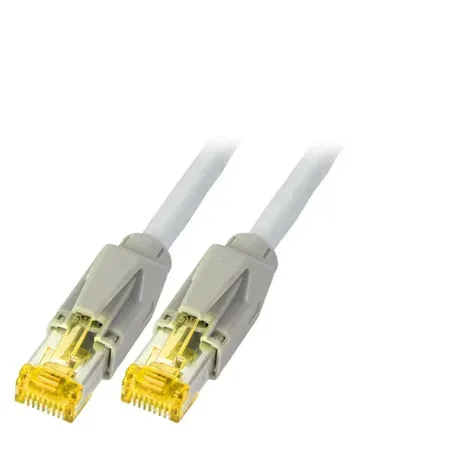 EFB Elektronik K8580GR.7,5 nätverkskabel Cat6a S/FTP, grå, 7,5 m