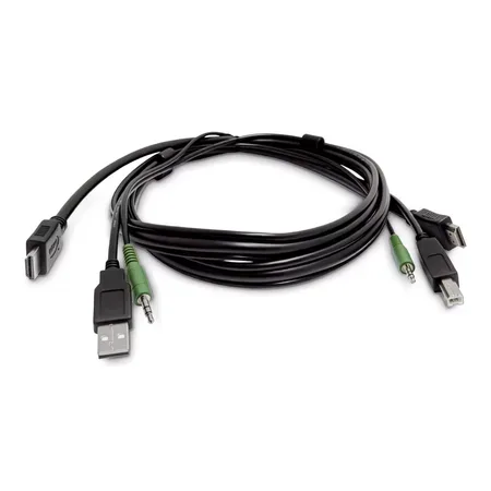 StarTech.com SKHDMMKVM10 KVM-kabel 3 m, svart