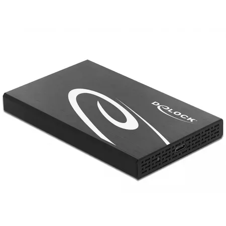 Delock externt hölje för 2,5-tums SATA-hårddisk/SSD, USB 3.2 Gen 2, 10 Gbps