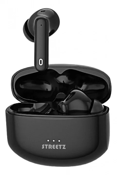 Streetz T500 True Wireless-hörlurar med ANC, in-ear, mattsvart