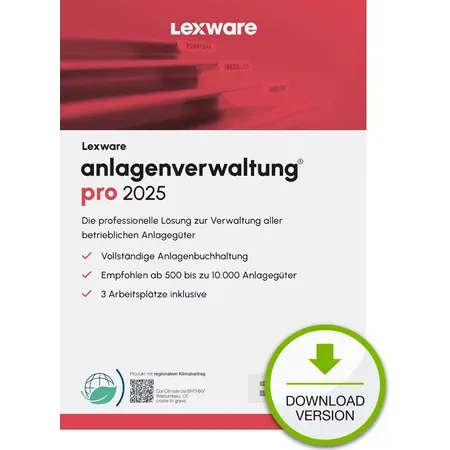 Lexware Anlagenverwaltung Pro, bokföring, tysk version, 1 år