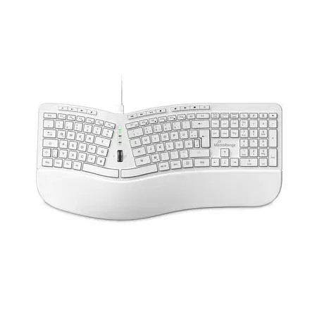 MediaRange MROS272 tangentbord kontor USB QWERTZ tysk vit