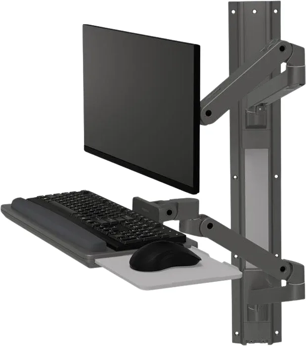 Ergotron LX Pro Wall Mount System Mörkgrå