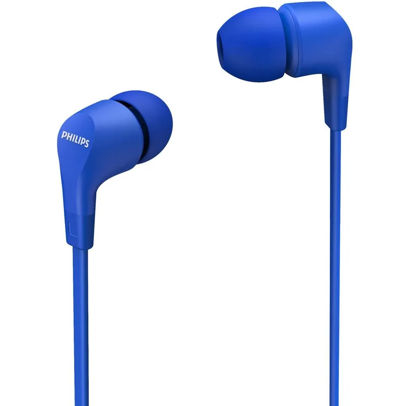 Philips - Hörlurar In-Ear Kabel Fjärrkontroll 3,5mm kontakt TAE1105BL/00 Blå - A12983