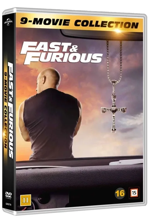 Fast and the Furious 1-9 komplett samling (DVD)