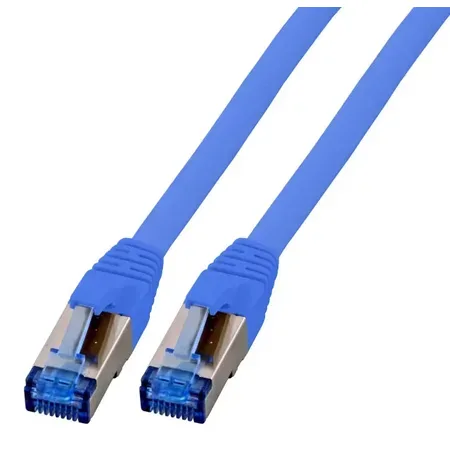 EFB Elektronik K5525FBL.1 nätverkskabel Cat6a S/FTP, blå, 1 m