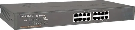 TP-Link nätverksswitch, 16-ports, 10/100 Mbps, RJ45