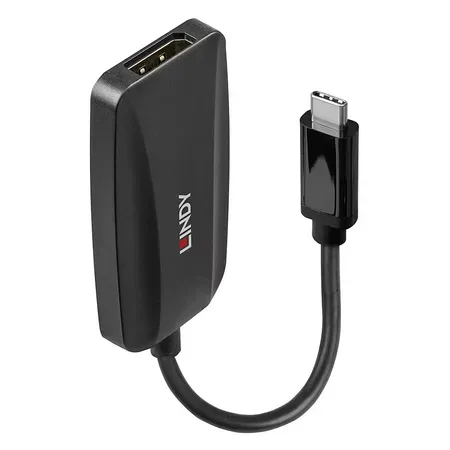 Lindy 43337 videoadapter, USB-C till DisplayPort, 0,13 m, svart