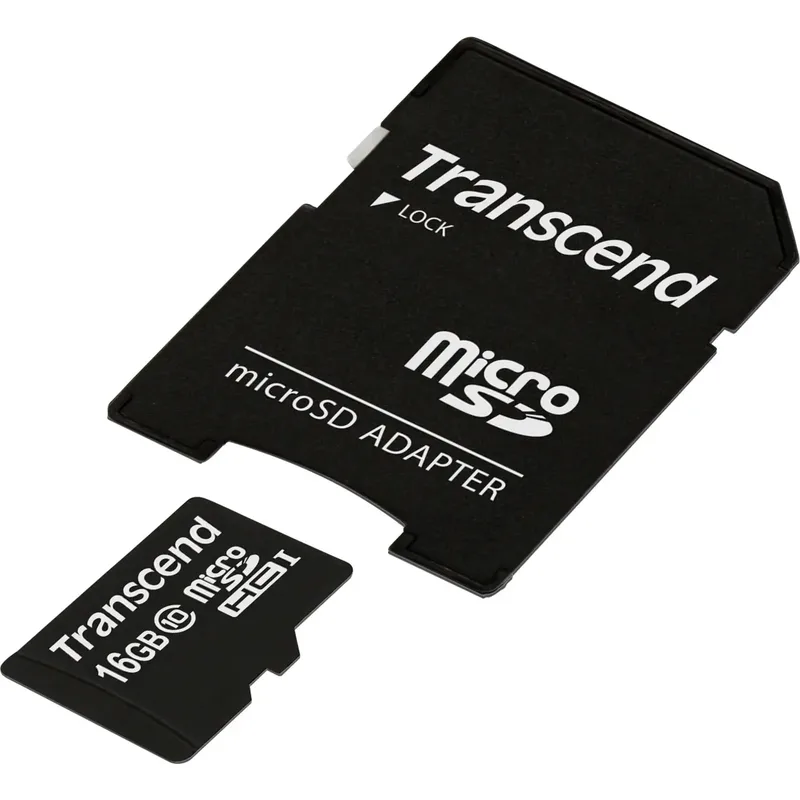 Transcend Premium microSDHC-Kort Box 16 GB Class 10, UHS-I inkl. SD-adapter