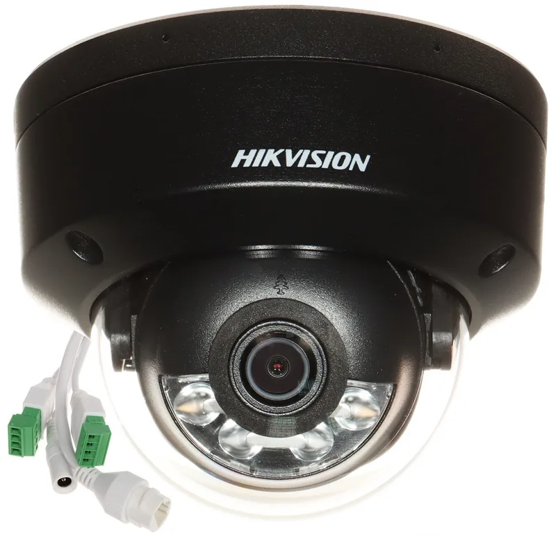 Hikvision DS-2CD2143G2-LIS2U(2.8mm)(SVART) 4 MP Acusense Smart Hybrid Light Fast Dome Nätverkskamera