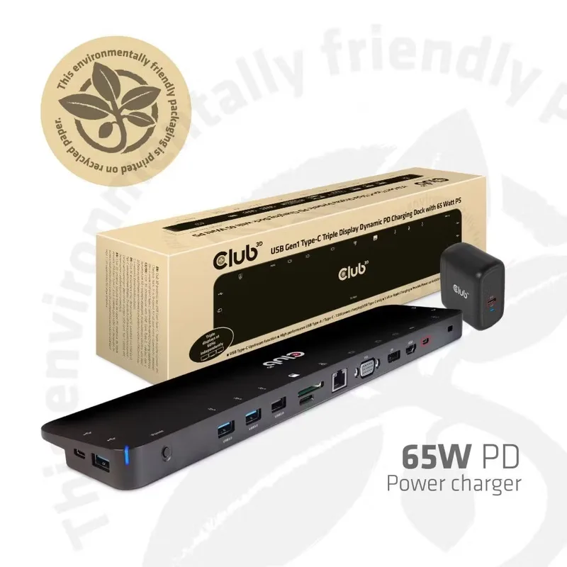 Club 3D Triple Display Dynamic PD-laddningsdocka
