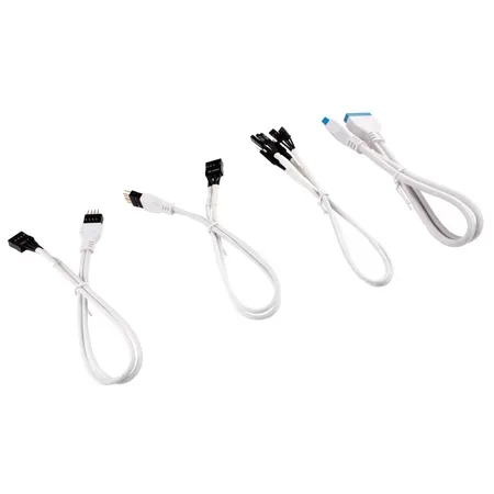 CORSAIR Premium Sleeved kabel 0,3 m vit