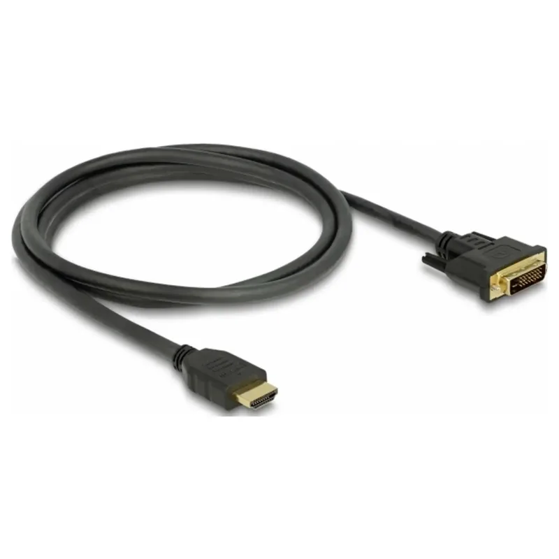 Delock - Adapterkabel - HDMI hane till DVI-D hane