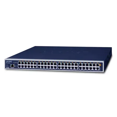 PLANET UPOE-2400G hanterad switch, 48 portar Gigabit, UPOE