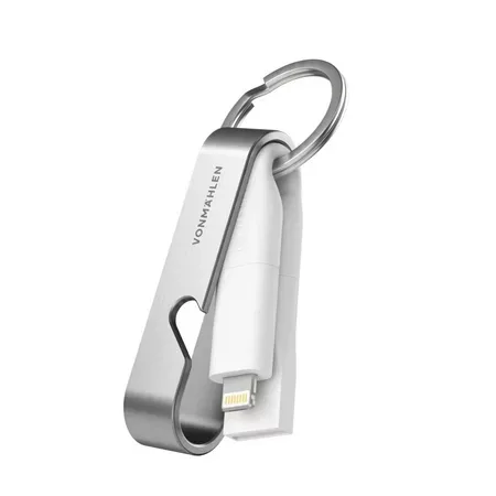 Vonmählen High Six USB-C-kabel i rostfritt stål, vit