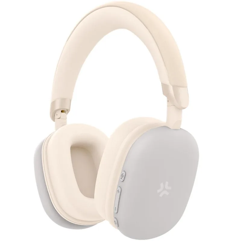 Celly - Hörlurar Over-Ear Trådlösa ANC ENC Soundbeat Vit - A13164