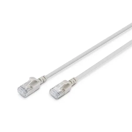 Digitus patchkabel Cat 6A F/FTP Slim, 1 m, grå