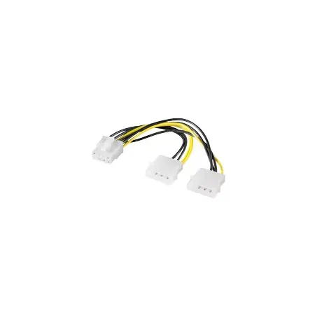 Goobay CAK S-15 adapter 2x 5,25 till 8-stift PCIe