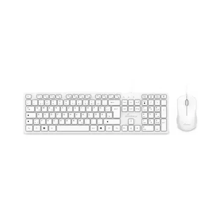 MediaRange MROS276 tangentbord och mus USB QWERTZ tysk vit