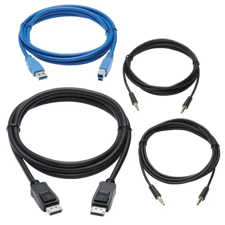 Eaton Tripp Lite DisplayPort KVM-kabelsats, 3,5 m, 4K