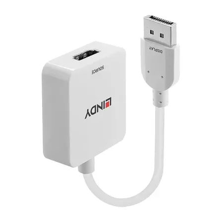 Lindy 38303 videoadapter 0,095 m HDMI till DisplayPort vit