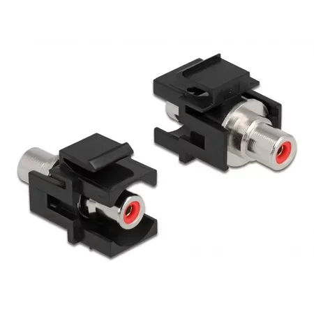 Delock keystone-modul RCA hona till RCA hona, svart