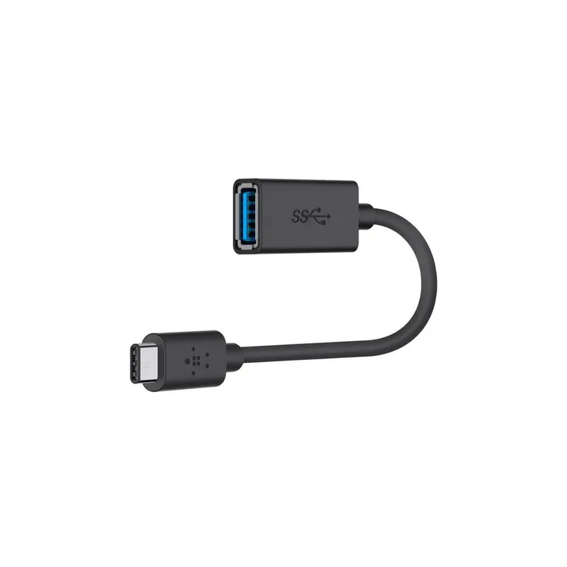 Belkin 3.0 USB-C till USB-A-adapter, svart