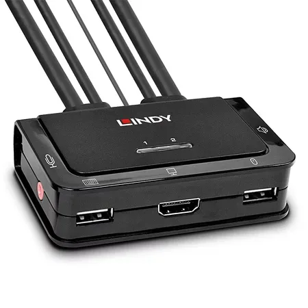 Lindy Compact KVM-switch 2 portar