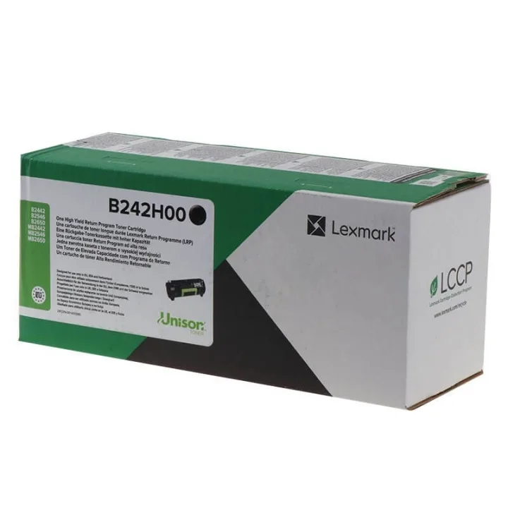 Lexmark Toner B242H00 Svart, hög kapacitet