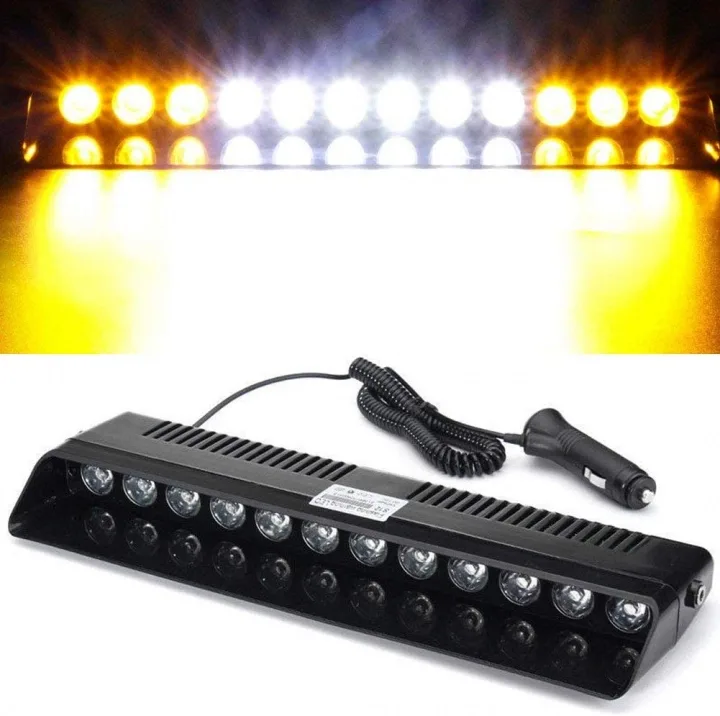 LED-strobolampa för bil, blått ljus