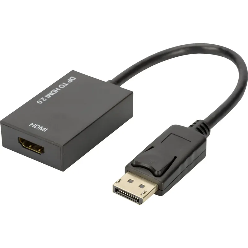 Digitus AK-340415-002-S adapter DisplayPort till HDMI, 0,2 m