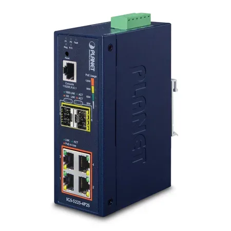 PLANET IGS-5225-4P2S administrerad L2+ gigabitswitch