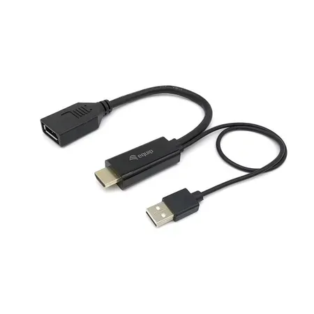 Equip 119039 videokabel adapter 0,15 m, HDMI till DisplayPort, svart