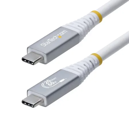 StarTech.com CC3M20GUSB4CXW USB-kabel USB4 Gen 2x2 3 m USB C, vit