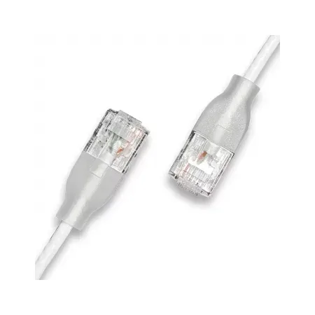 Wantec patch-kabel UTP Cat6a eGlow 1 m vit