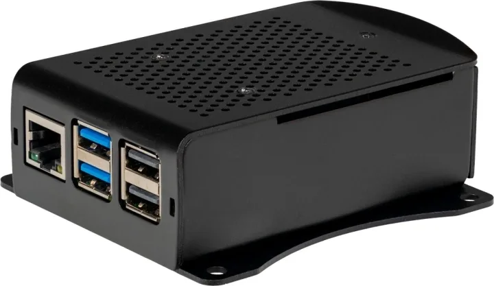 Raspberry Pi aluminiumfodral med fläkt, Raspberry Pi 5 B, svart