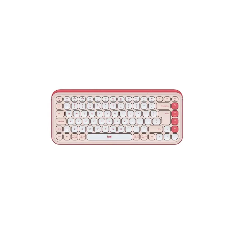 Logitech Pop Icon Keys trådlöst tangentbord, rosa