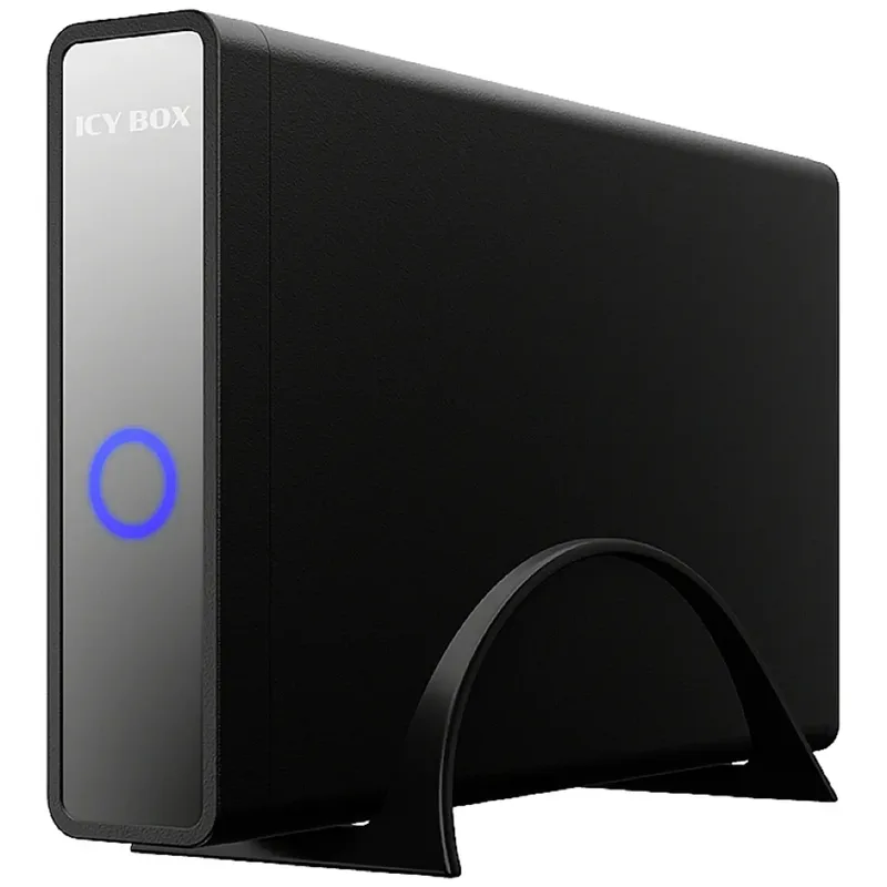 ICY BOX 60087 8,9 cm (3,5 tum) hårddiskhölje, 6,35 cm (2,5)-hårddiskhölje 3.5 tum, 2.5 tum USB-C®, USB 3.2 Gen 2