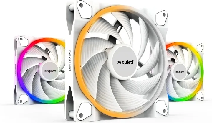 be quiet! Light Wings White PWM-fläkt, 140 mm, 3-pack