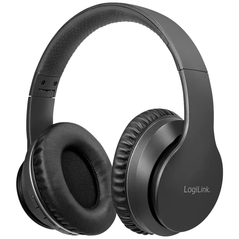 LogiLink BT0053 trådlöst Bluetooth-headset, svart