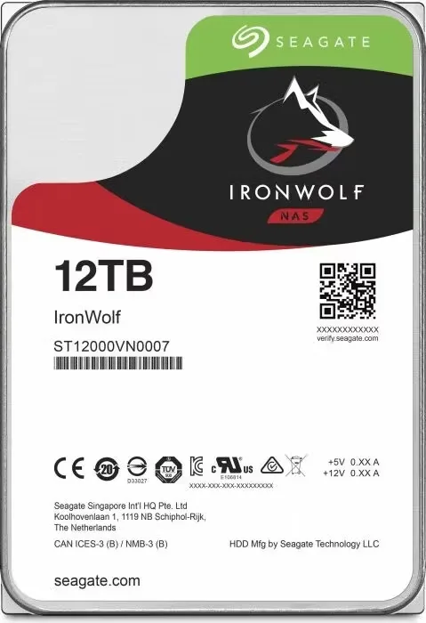 Seagate Ironwolf 12 TB, HDD (SATA 6 Gb / s, 3.5 ")