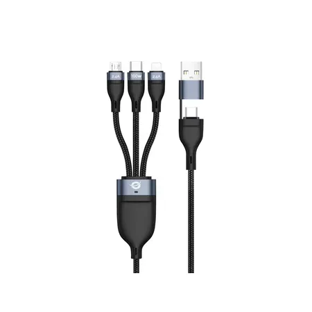 Conceptronic ETTA06B15 3-in-1 USB-kabel, 100 W, 1,5 m