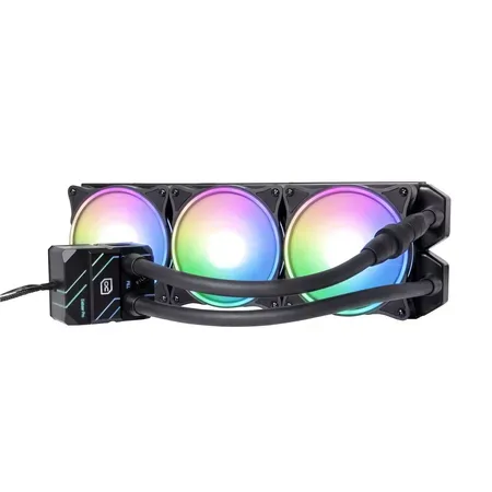 Alphacool Eisbaer Pro Aurora 360 Processor Alt-i-en væskekøler 12 cm Sort, Hvid 1 stk