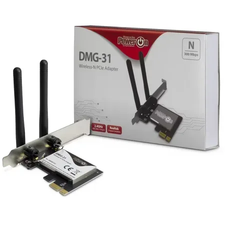 Inter-Tech DMG-31 trådlös PCIe-nätverksadapter